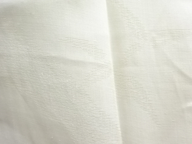  アンティーク　本麻透かし織　笹模様長襦袢